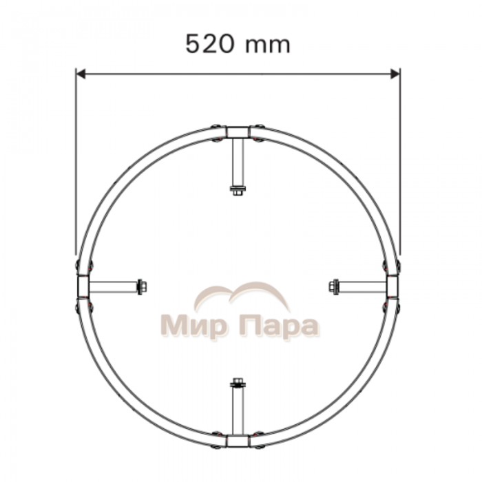 Защитное ограждение для печей Harvia Legend, черный